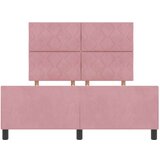 vidaXL Postelja Roza 140x190 cm Žamet, (22049214) | Shoptok.si