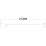 STIL Crijevo za tuš crno 150 cm (11509-MB) | shoptok.hr