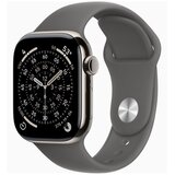 Apple Watch Series 11 GPS + Cellular 42mm Natural Titanium Case with Stone Grey Sport Band - M /L | shoptok.hr