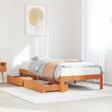 vidaXL Okvir kreveta s ladicama bez madraca vosak smeđi 100x200 cm | shoptok.hr