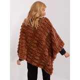 Wool Fashion Italia Poncho-AT-PN-2347.16-light brown | Shoptok.si