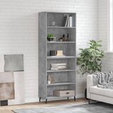 vidaXL Visoka komoda siva betona 69 5x32 5x180 cm konstruirano drvo Cijene