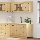  Cabinet s policom SKI 4 pcs Medeno Smeđa Čvrsto borovo drvo | shoptok.hr