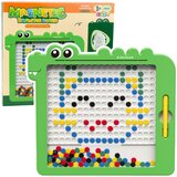  Magnetska ploča s dinosaurima + 20 uzoraka za slaganje - zelena | Shoptok.si