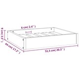  Krevet za pse crna 51,5x44x9 cm od masivne borovine Slike