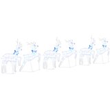  LED Riječni jeleni 6 pcs Bijelo tkanina | shoptok.hr