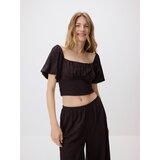 Reserved Vezena bluza - tamnosmeđe | shoptok.hr