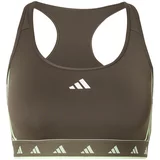 Adidas Sportski grudnjak 'Powerreact' smeđa / menta
