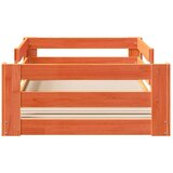 vidaXL Posteljni okvir brez vzmetnice voščeno rjav 70x140 cm borovina | Shoptok.si