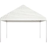 Sjenica s krovom bijela 4,46 x 4,08 x 3,22 m polietilen | shoptok.hr