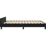  Posteljni okvir z vzglavjem črn 140x200 cm žamet, (20794735) | Shoptok.si
