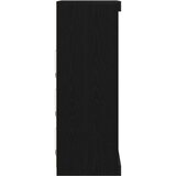  Komoda s LED svjetlima Crna Hrastovina 60 5x37x100 cm | shoptok.hr