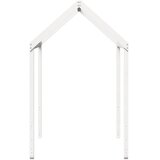 Krov za dječji krevet bijeli 217x85,5x154 cm masivna borovina | Eponuda.com