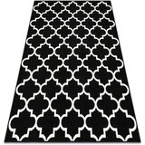 RugsX Preproge Preproga BCF Morad TRELIS Maroška detelja - 80x150 cm Črna | Shoptok.si