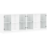  Regal za knjige s vratima bijeli 204x37x75 cm konstruirano drvo | Eponuda.com