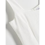 Reserved - Mini haljina s visokim udjelom viskoze - krem | shoptok.hr