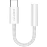 Borofone adapter BV15 Audio - tip C na 3,5 mm priključak - srebrni (DAC) | shoptok.hr