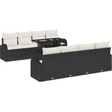  Sjedeća garnitura za vrt 9 kom. Crna Poli Ratan 234 x 179 x 85 cm | Shoptok.si