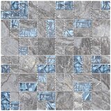 Mosaic keramika 11 pcs Siva i plava 50 x 50 cm Stakl | shoptok.hr