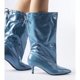 Gemre Blue low-heeled boots Clinton | Shoptok.si