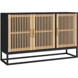  Komoda crna 105 x 30 x 65 cm od konstruiranog drva | Eponuda.com