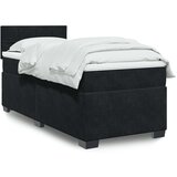 Box spring krevet s madracem crni 90x200 cm baršunasti | shoptok.hr