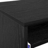 vidaXL računalniška miza Črni hrast Iverna plošča Kompaktna | Shoptok.si