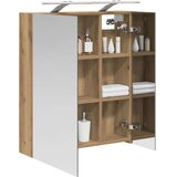  Kopalniška ogledalna omara z LED lučmi Oreh 60 x 14,5 x 70 cm, (5000233135) | Shoptok.si