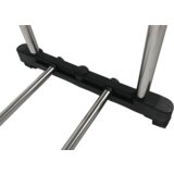 Kondela Premični obešalnik, nerjaveče jeklo/črna plastika, ALEXO | Shoptok.si