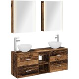  Set ormarića za kupaonicu 5 kom. Staro drvo Konstruirano drvo | shoptok.hr