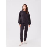 LC Waikiki Women's Pajamas Set with Crew Neck, Straight Long Sleeve Cene