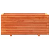 vidaXL Vrtno cvetlično korito voščeno 110x40x49,5 cm trdna borovina | Shoptok.si