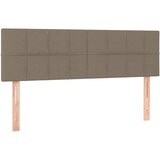  LED uzglavlje smeđesivo 144x5x78/88 cm od tkanine | Eponuda.ba