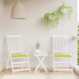  Jastuci za vrtne stolice 2 kom zeleni 50x50x4 cm od tkanine Slike