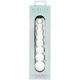 Clarity Elysian Pearls - stekleni dildo z biseri (prozoren) | Shoptok.si