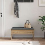  Haldna klop z blazino Umetni hrast 83 x 38 x 40 cm, (5000155698) | Shoptok.si