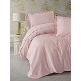 Powder Powder Satin Double Quilt Cover Set