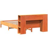 vidaXL Krevet s regalom za knjige bez madraca 160x200 cm od borovine | shoptok.hr