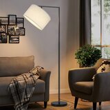 Nettlife Talna svetilka E27 Nožno stikalo 166 cm Dizajnerski senčnik iz blaga Max. 40 W - Brez žarnice, (22148934) Cene