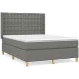 The Living Store Box spring postelja z vzmetnico temno siva 140x200 cm blago - Box Spring Postelja, (21520635) | Shoptok.si