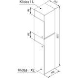MID.YOU Visoka Omara Dreso, Bela | Shoptok.si