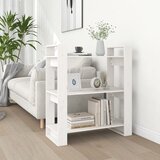 vidaXL Ormarić za knjige / pregrada bijeli 80 x 35 x 91 cm od borovine | shoptok.hr