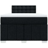 vidaXL Box spring postelja z vzmetnico črna 120x190 cm blago | Shoptok.si