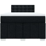 vidaXL Krevet box spring s madracem crni 120 x 190 cm od tkanine | shoptok.hr