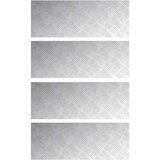  Stepenica Pravokutni 4 pcs Srebrno 80 x 30 cm Aluminij | shoptok.hr