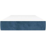  Vzmetnica z žepkasto vzmetjo temno modra 100x220x20 cm žamet | Shoptok.si