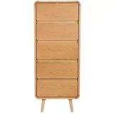 Komoda iz masivnega jesena v naravni barvi 45x112x40 cm Rise –