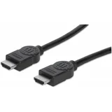 Manhattan HDMI priključni kabel [1x HDMI-utikač<=> 1x HDMI-utikač] 5m, crn