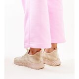 Gemre Beige fabric sneakers Milena | Shoptok.si