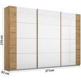 Rauch Möbel omara z drsnimi vrati, bela, hrast artisan | Shoptok.si